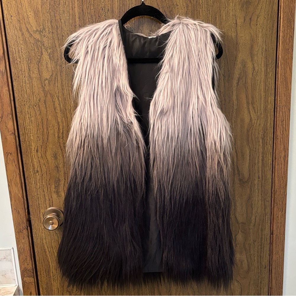 Tokyo Darling Ombre Faux Fur Vest